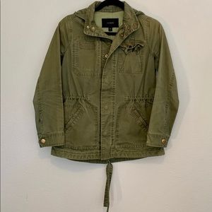 J. Crew Petite Hooded Utility Jacket